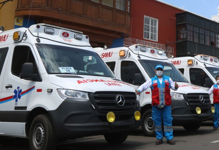 Ambulancias, vehículos electricos
